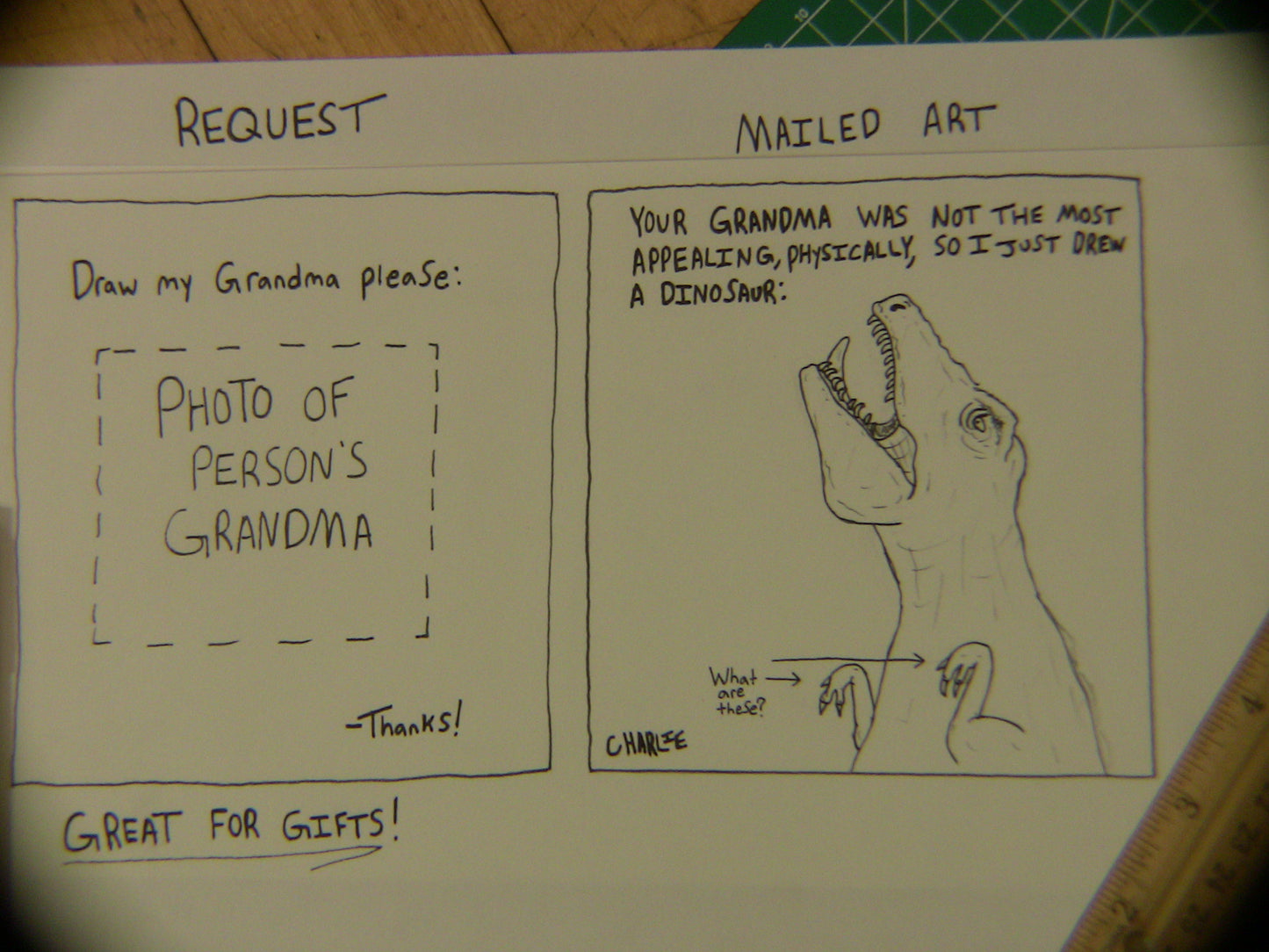 CHARLIE DRAWS YOUR REQUESTS (read description)