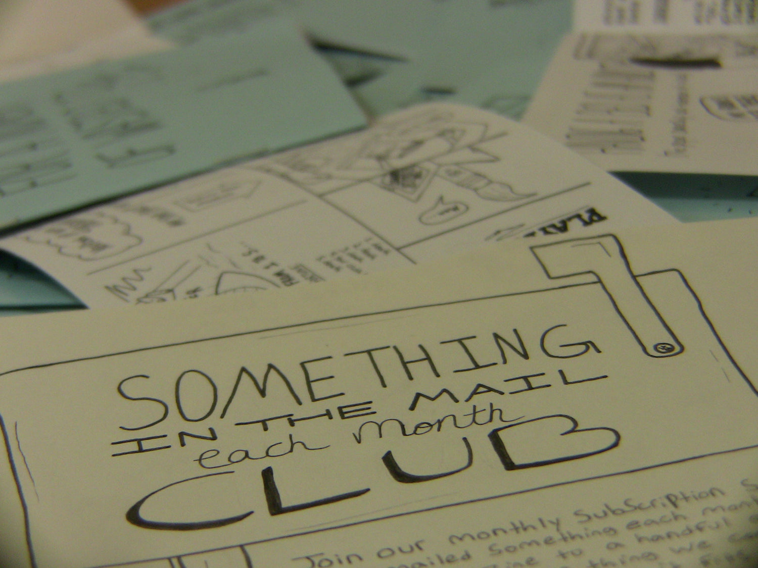 SOMETHING IN THE MAIL EACH MONTH CLUB